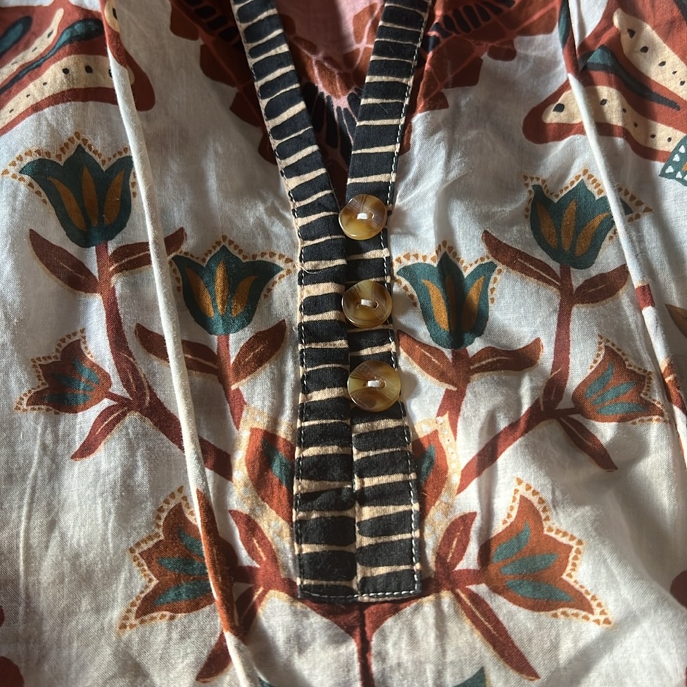 Farm Floral Bohemian Tapestry Blouse - Multicolor - Picture 5 of 10